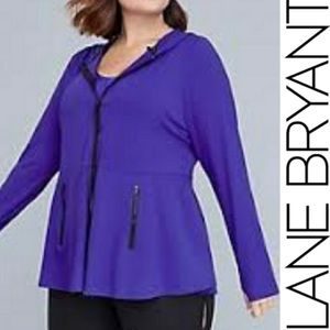 lane bryant livi active purple jacket